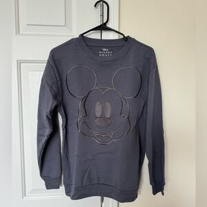 Embroidered Disney crewneck sweater